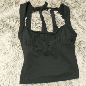 Milkmaid Tank Top With Built-in Bra